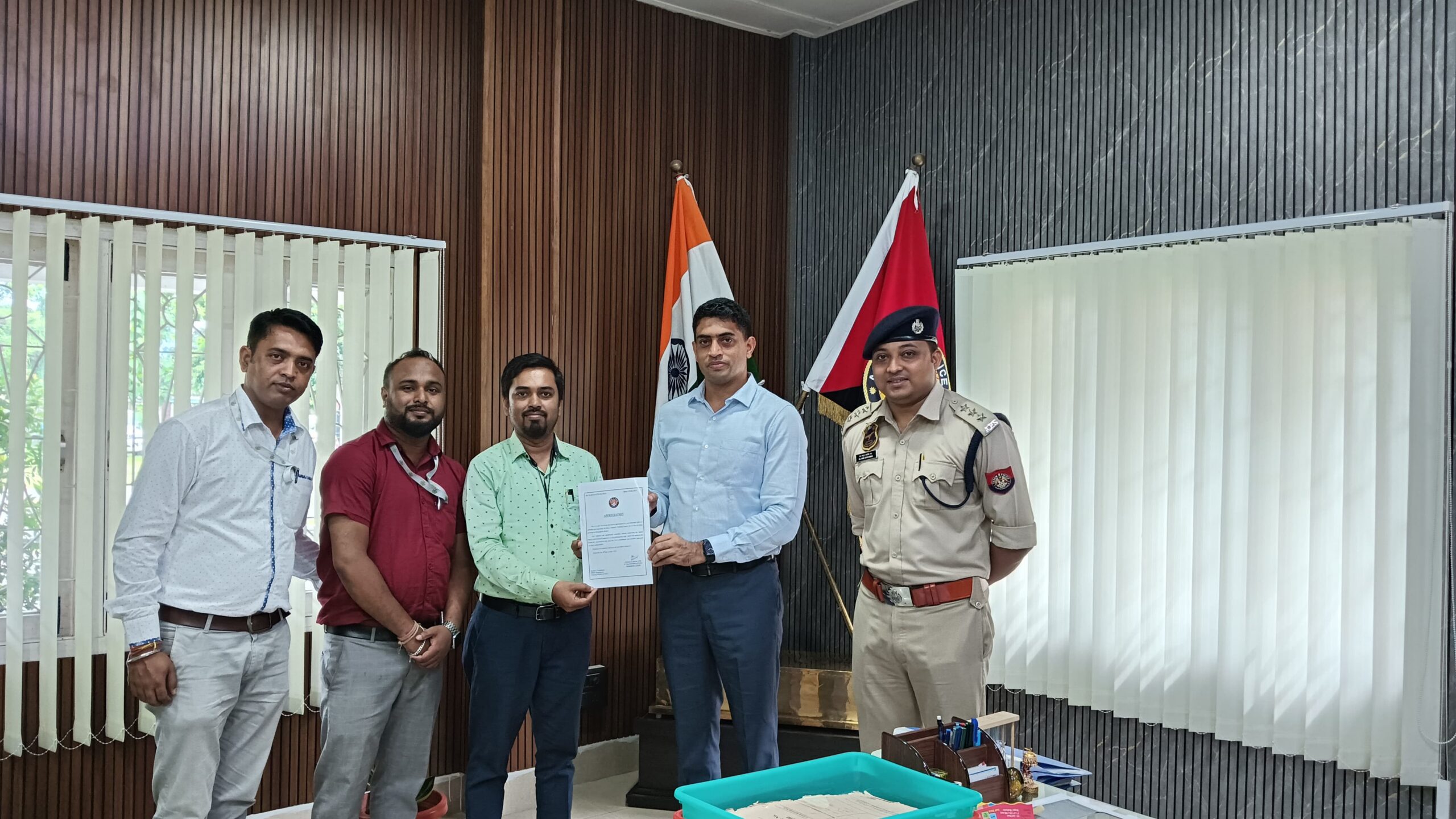 PMKK Bongaigaon centre awarded by Shri Mohan Lal Meena, SP, IPS